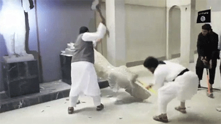 terroristas de Daesh destruyen el museo de Musel Daesh destruyó 211 centros de culto en el norte de Iraq en un año